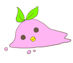 A chicken like a peach sticker #1228905