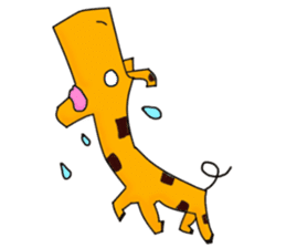 square giraffe sticker #1228928