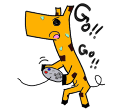 square giraffe sticker #1228945
