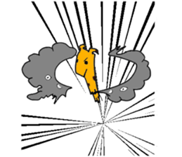 square giraffe sticker #1228948