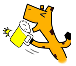 square giraffe sticker #1228959