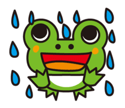 Life of the cheerful frog sticker #1229122