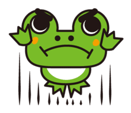 Life of the cheerful frog sticker #1229129