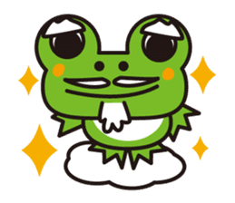 Life of the cheerful frog sticker #1229134