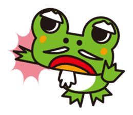 Life of the cheerful frog sticker #1229136