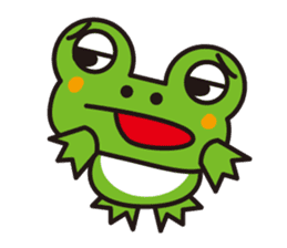 Life of the cheerful frog sticker #1229140