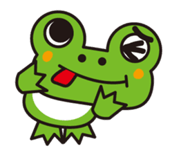 Life of the cheerful frog sticker #1229150