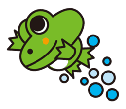 Life of the cheerful frog sticker #1229155