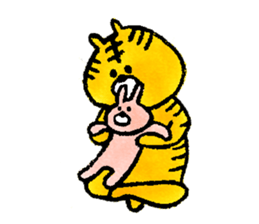 Life of the tiger and rabbit sticker #1229273