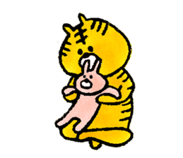 Life of the tiger and rabbit sticker #1229273