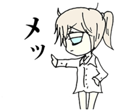 The melancholy girl who falls in love sticker #1229352