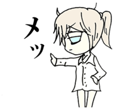 The melancholy girl who falls in love sticker #1229352