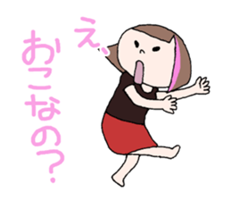 BAND GIRL STAMP 2 sticker #1229526