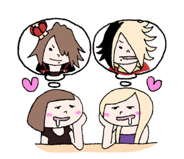 BAND GIRL STAMP 2 sticker #1229539