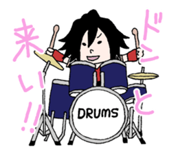 BAND GIRL STAMP 2 sticker #1229557