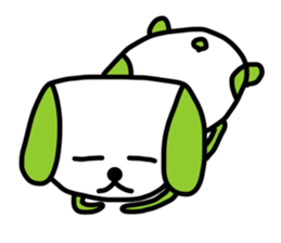 Dog doodling sticker #1229714