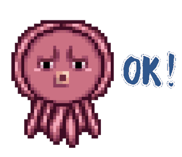 octopus star people of mars sticker #1231254