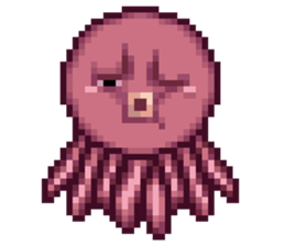 octopus star people of mars sticker #1231255