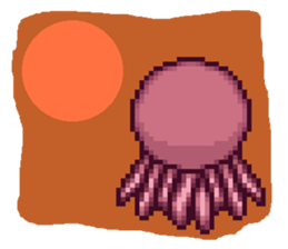 octopus star people of mars sticker #1231263