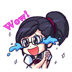 Titari Ridory Glasses Girl with ponytail