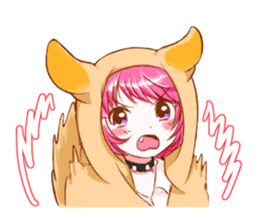 Girls cosplaying animals. sticker #1231773