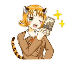 Girls cosplaying animals. sticker #1231788