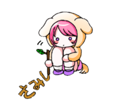 Girls cosplaying animals. sticker #1231794