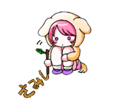 Girls cosplaying animals. sticker #1231794