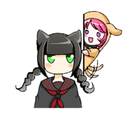 Girls cosplaying animals. sticker #1231795