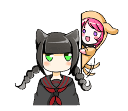 Girls cosplaying animals. sticker #1231795