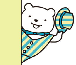 Funny Bear Formal sticker #1232271