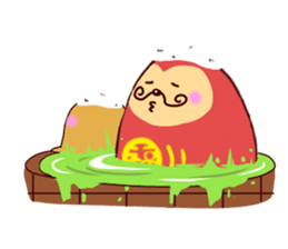 happy daruma sticker #1232666