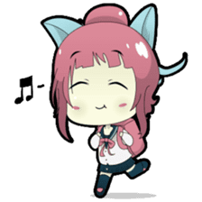 Chiyo, the sweet and funny school girl sticker #1232682