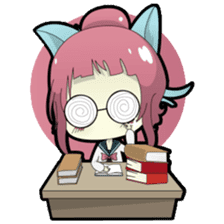 Chiyo, the sweet and funny school girl sticker #1232684