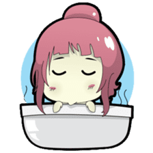 Chiyo, the sweet and funny school girl sticker #1232687