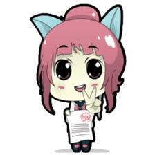 Chiyo, the sweet and funny school girl sticker #1232694