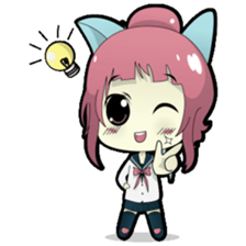 Chiyo, the sweet and funny school girl sticker #1232698