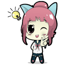 Chiyo, the sweet and funny school girl sticker #1232698