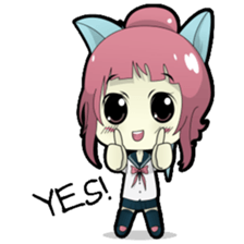 Chiyo, the sweet and funny school girl sticker #1232701