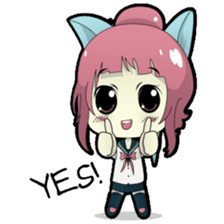 Chiyo, the sweet and funny school girl sticker #1232701