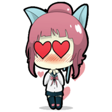 Chiyo, the sweet and funny school girl sticker #1232704