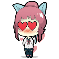 Chiyo, the sweet and funny school girl sticker #1232704