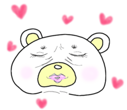 eyebrow bear sticker #1232732