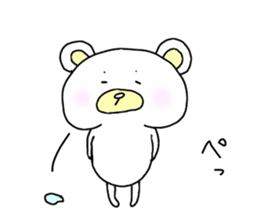 eyebrow bear sticker #1232734