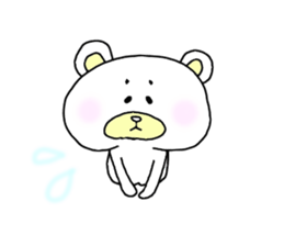 eyebrow bear sticker #1232739
