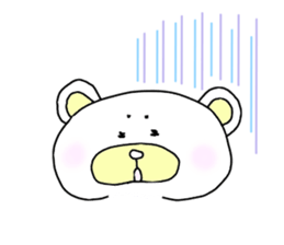 eyebrow bear sticker #1232745