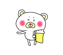 eyebrow bear sticker #1232755