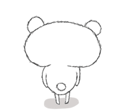 eyebrow bear sticker #1232761