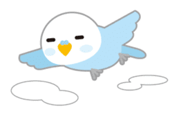 cute blue bird sticker #1232764