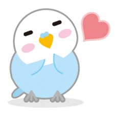 cute blue bird sticker #1232768